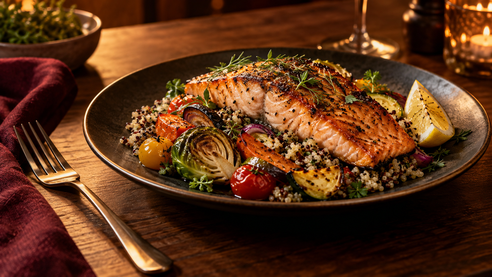A meal ready to enjoy at home