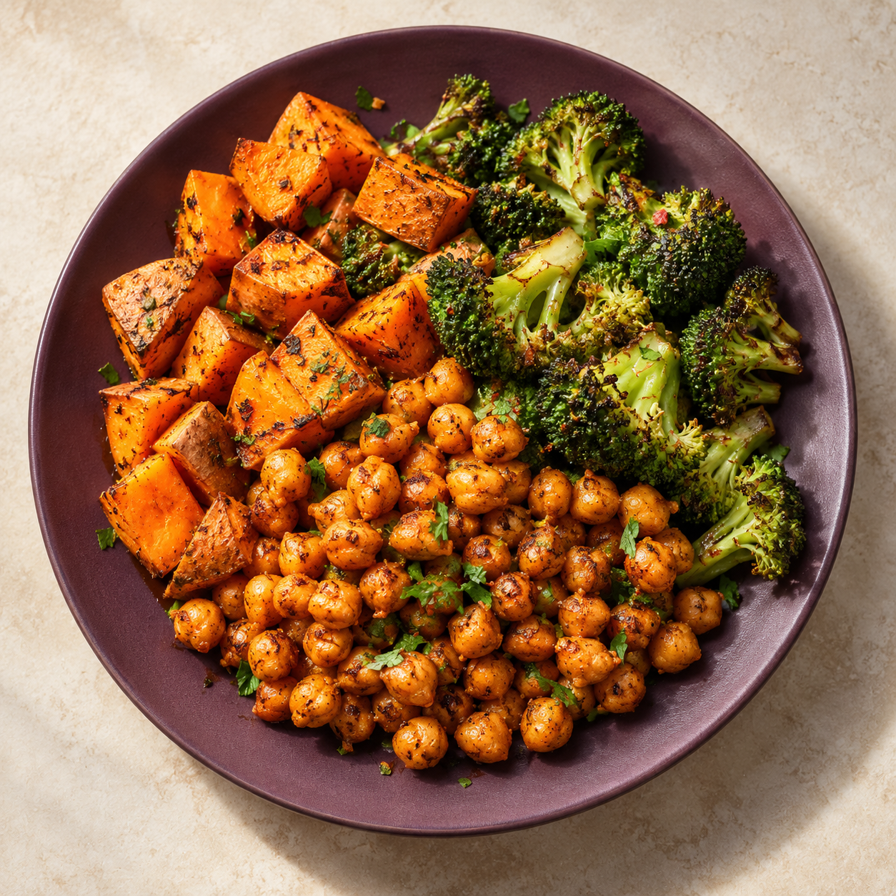 Concept presentation of Warm-spiced chickpeas