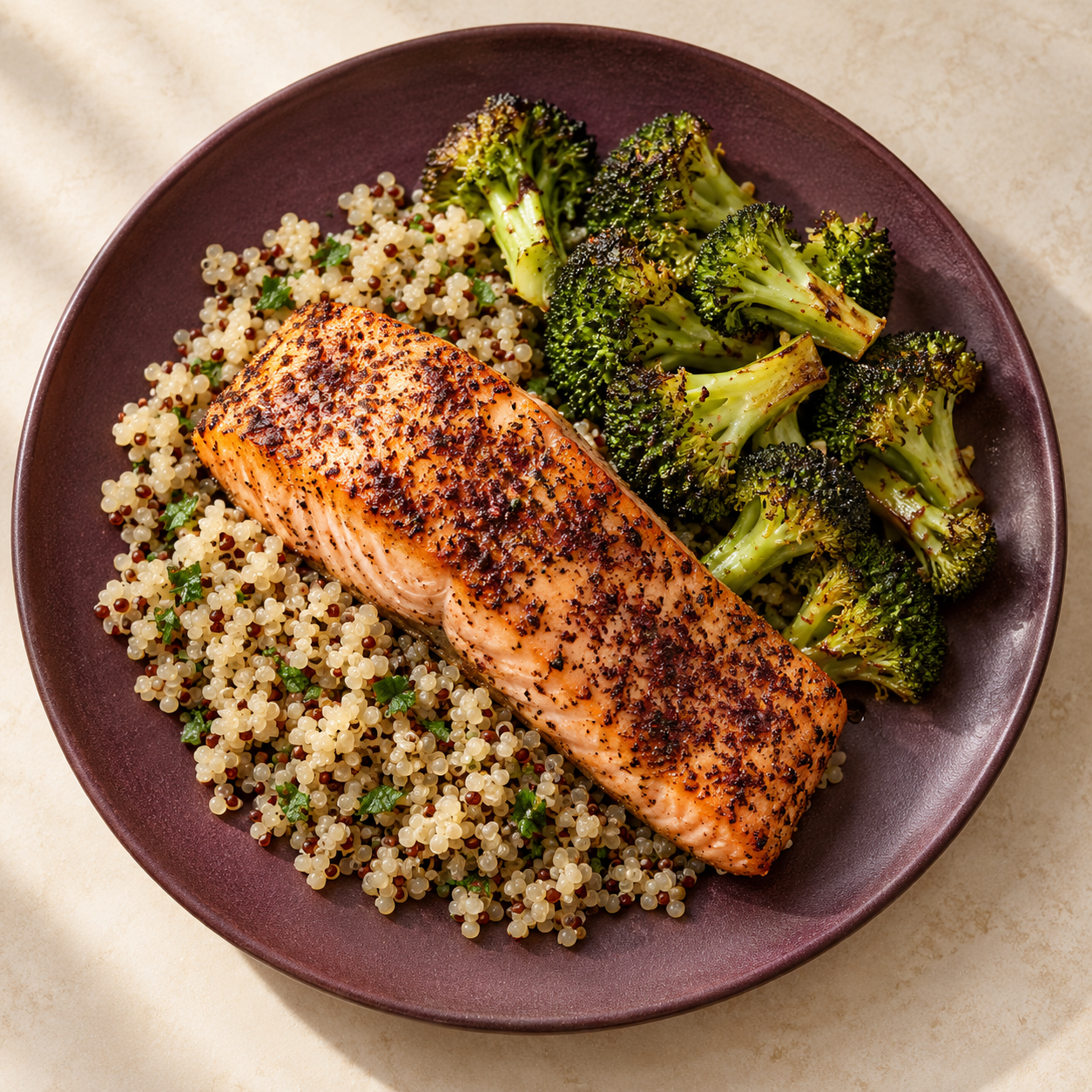 Concept presentation of Lemon & sumac salmon