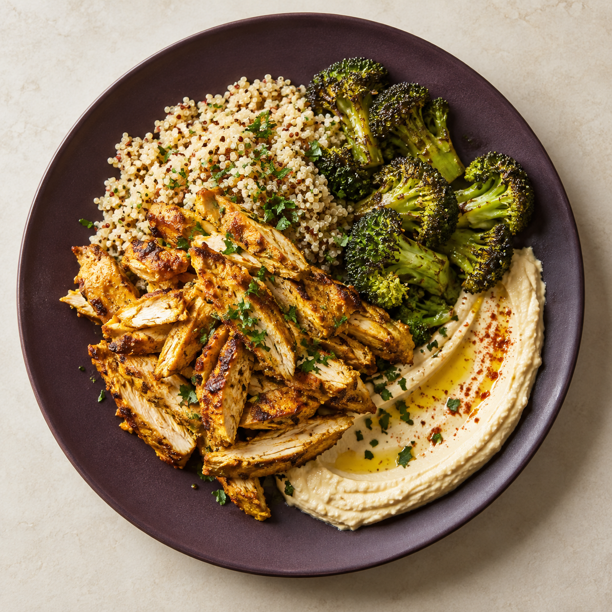 Concept presentation of Shawarma-spiced chicken