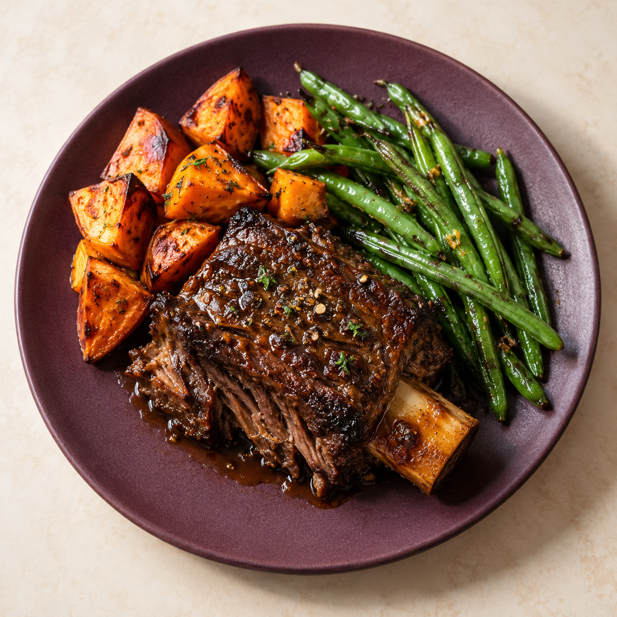 Concept presentation of Red wine–braised short rib
